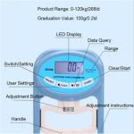 Digital Handheld Dynamometer Grip Strength Measuring Automatically Captures Grip 268 Lbs/120Kg