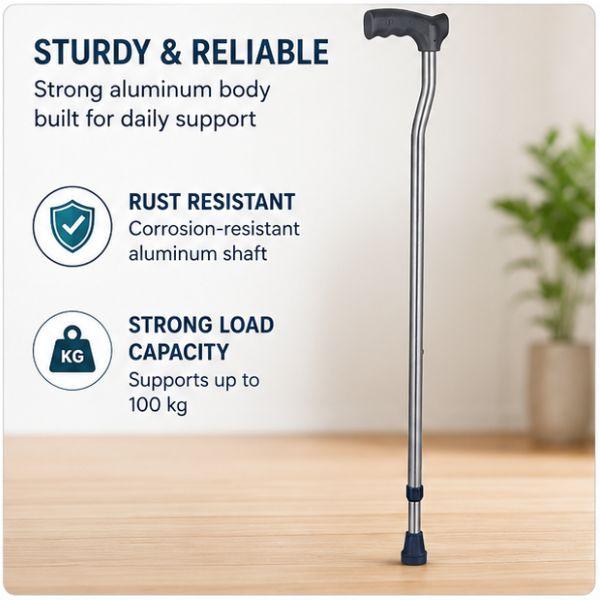 Adjustable Aluminum Rehabilitation Walking Aid Stick
